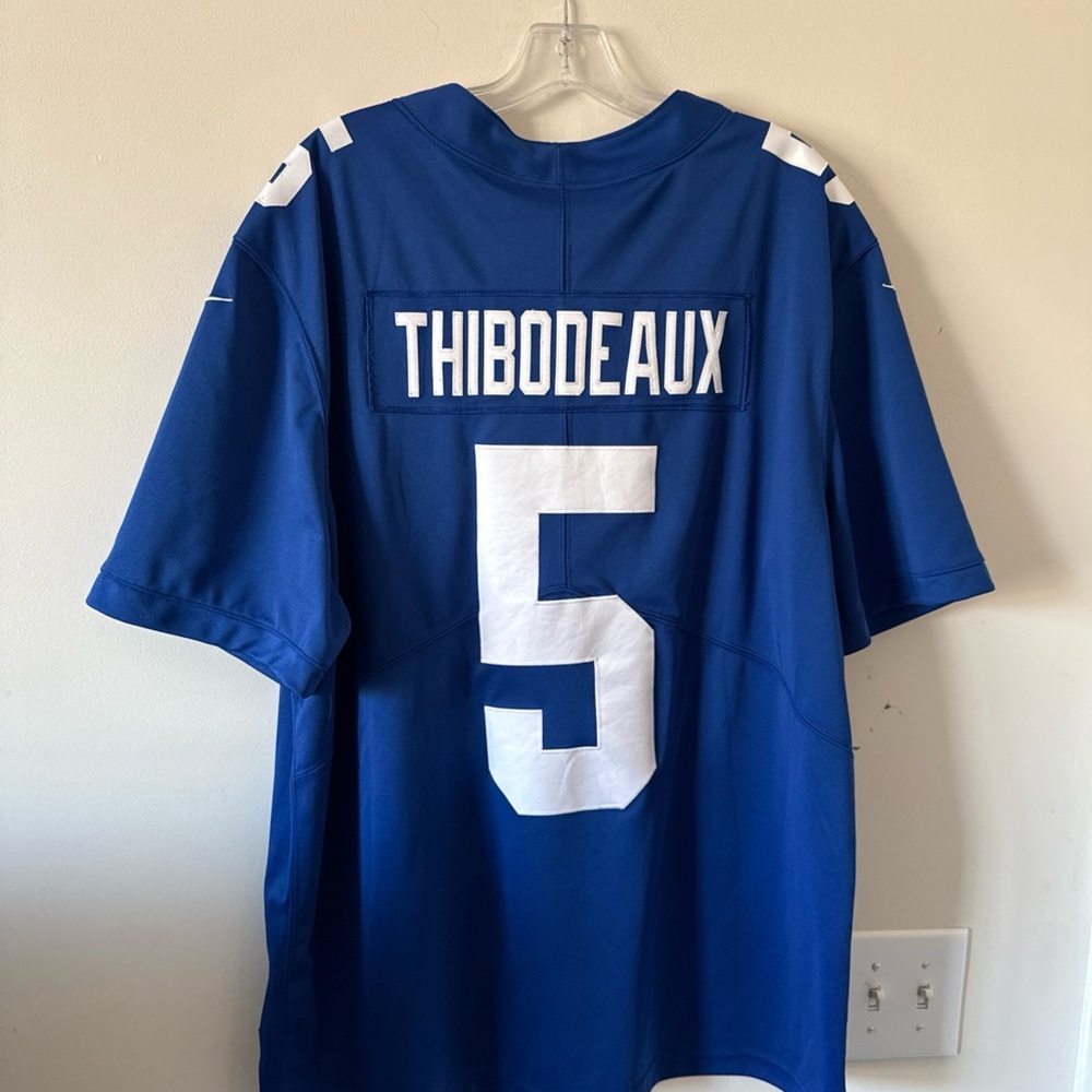 Men’s Nike Kayvon Thibodeaux #5 New York Giants Vapor Limited Jersey Sz 2XL Blue - Picture 6 of 6